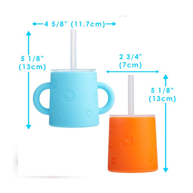 popyum-vaso-entrenador-naranja-azul-dimensiones-PSC331
